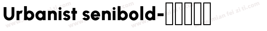 Urbanist senibold字体转换